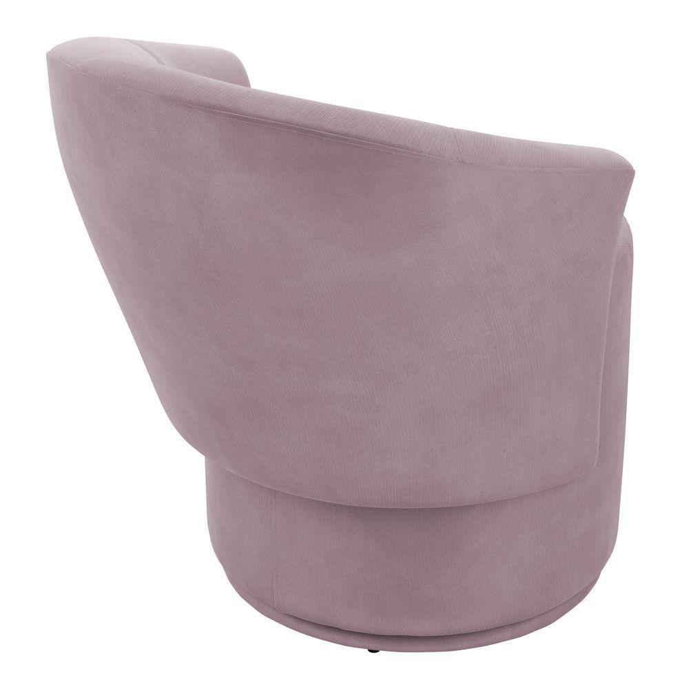 Kit 02 Poltronas Orgânicas Living Mavi Fixa Veludo Rosé - Desk Design - 6