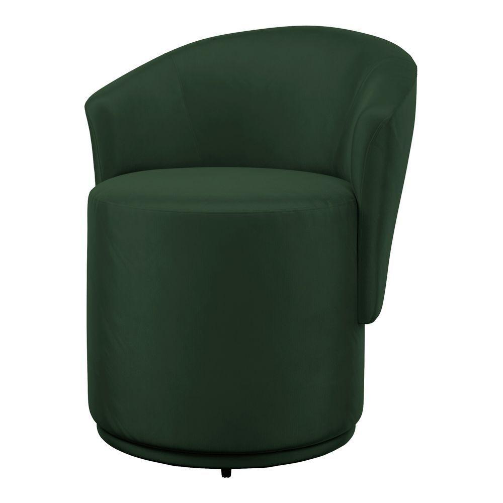 Poltrona Orgânica Living Mavi Fixa Veludo Verde - Desk Design - 7