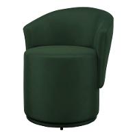 Poltrona Orgânica Living Mavi Fixa Veludo Verde - Desk Design - 7