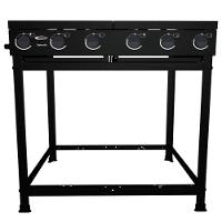 Fogão 4 Bocas Semi Industrial Imperador Clarice Preto Fosco - 2