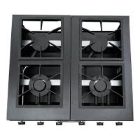 Fogão 4 Bocas Semi Industrial Imperador Clarice Preto Fosco - 3