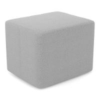 Kit 02 Puffs Decorativos Living Yumi Retangular 60cm Cinza Claro - Desk Design - 7