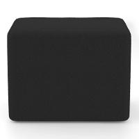 Kit 02 Puffs Decorativos Living Yumi Retangular 60cm Bouclê Preto - Desk Design - 5