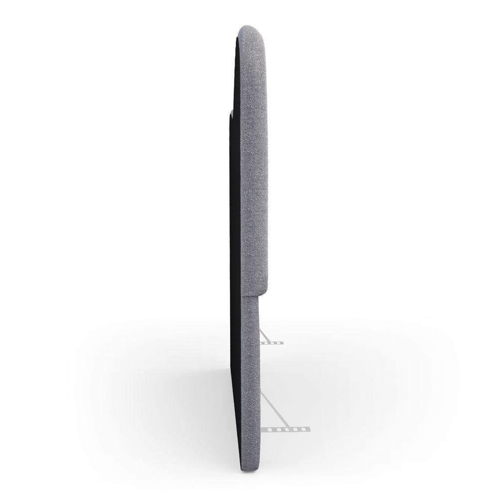 Cabeceira Orgânica Cama Box King Size Sea 195cm Com Frame Bouclé Cinza Escuro - Desk Design - 6