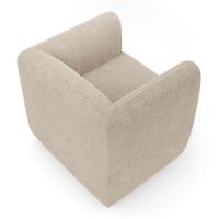 Kit 02 Poltronas Decorativas Living Maya Bouclé Bege - Desk Design - 6