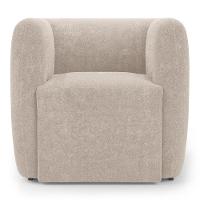 Kit 02 Poltronas Decorativas Living Maya Bouclé Bege - Desk Design - 7