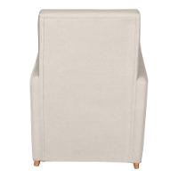 Poltrona De Amamentação E Descanso Anne Com Base Balanço E Puff Bouclé Off White - Desk Design - 7