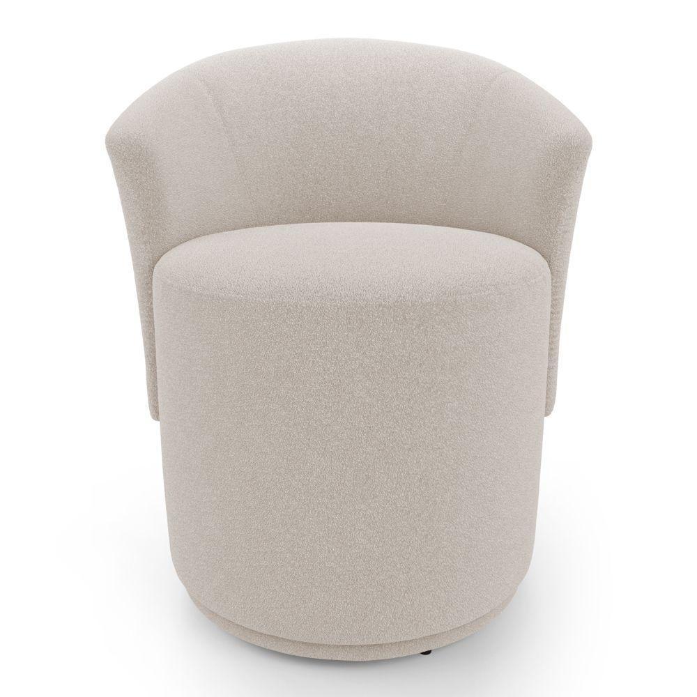 Kit 02 Poltronas Orgânicas Living Mavi Fixa Bouclê Bege - Desk Design - 5