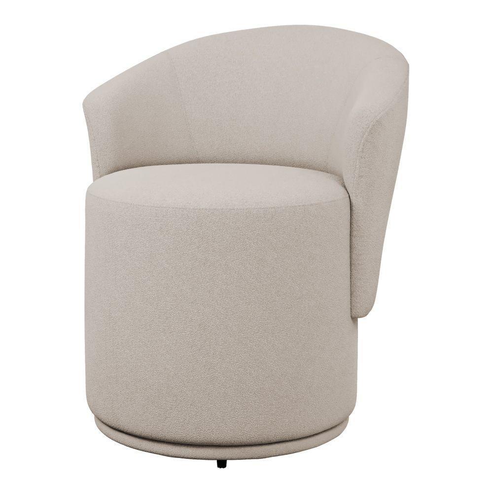 Kit 02 Poltronas Orgânicas Living Mavi Fixa Bouclê Bege - Desk Design - 8