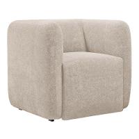 Poltrona Decorativa Living Maya Bouclé Bege - Desk Design - 8
