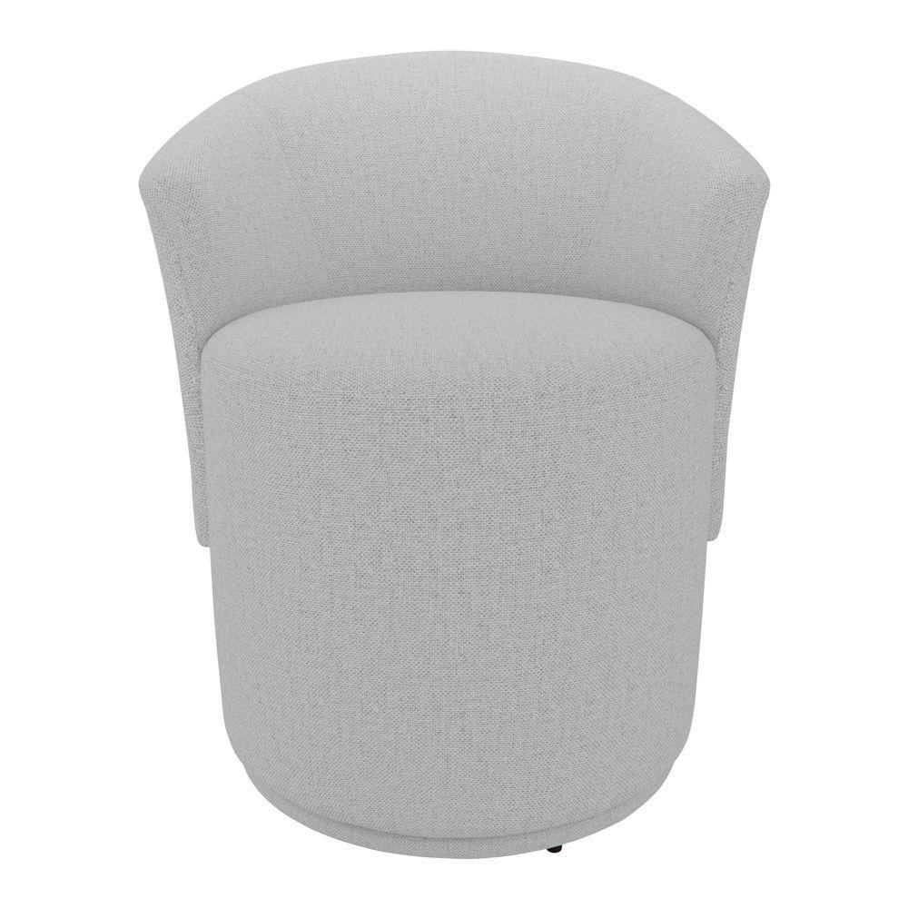 Kit 02 Poltronas Orgânicas Living Mavi Fixa Linho Cinza Claro - Desk Design - 6