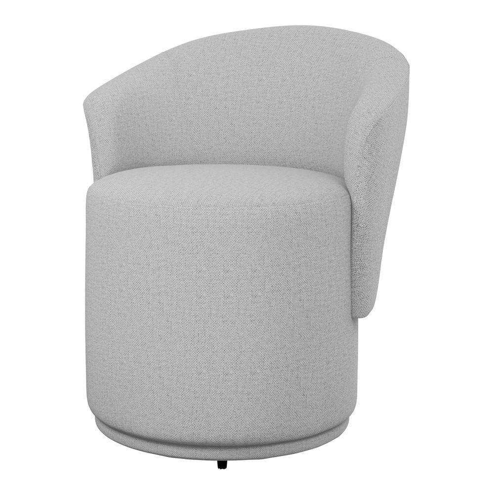 Kit 02 Poltronas Orgânicas Living Mavi Fixa Linho Cinza Claro - Desk Design - 7