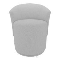 Kit 02 Poltronas Orgânicas Living Mavi Fixa Linho Cinza Claro - Desk Design - 6