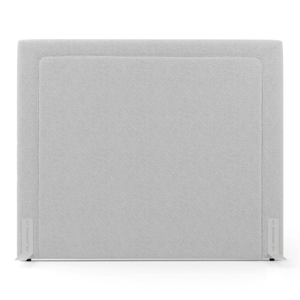 Cabeceira Cama Box King Size Alba 195cm Com Frame Bouclé Cinza Claro - Desk Design - 6