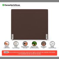 Cabeceira Cama Box Queen Size Alba 160cm Com Frame Bouclé Marrom - Desk Design - 3