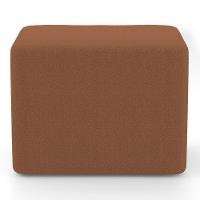 Kit 02 Puffs Decorativos Living Yumi Retangular 60cm Bouclê Terracota - Desk Design - 5