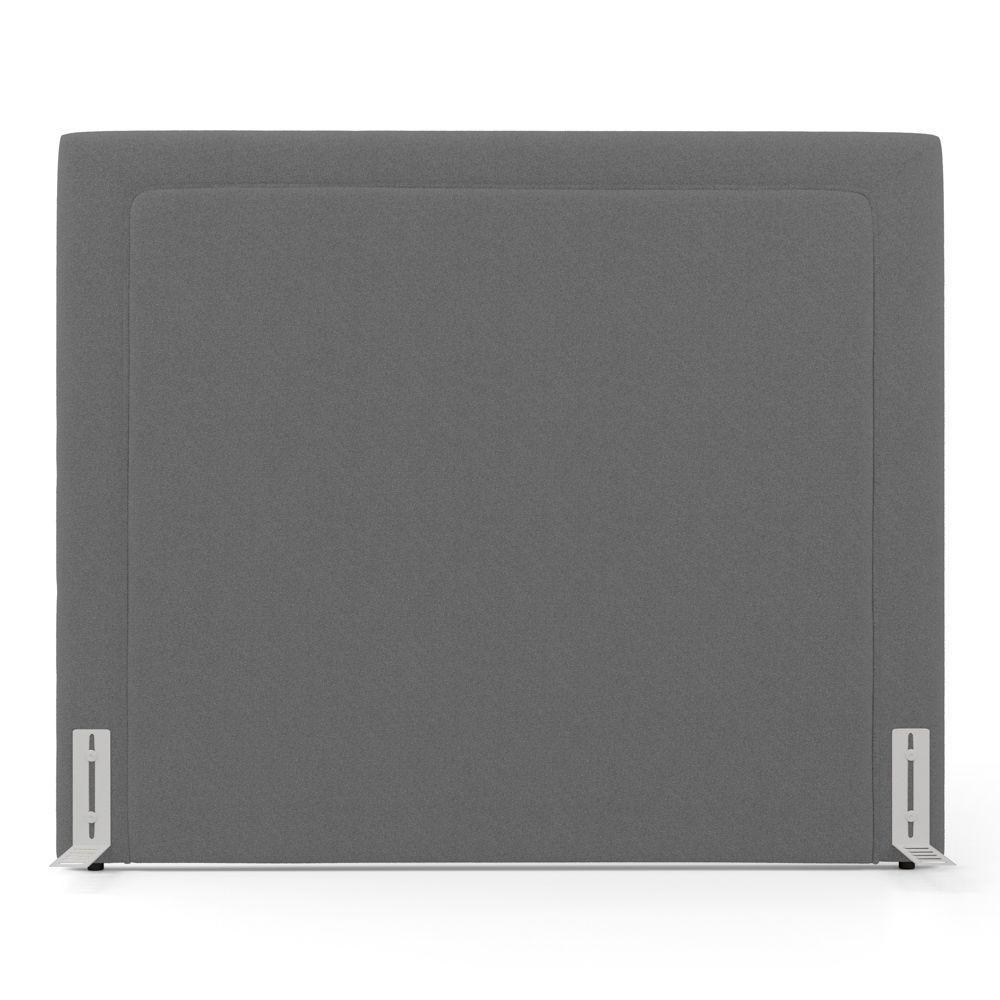 Cabeceira Cama Box Casal Padrão Alba 140cm Com Frame Bouclé Cinza Escuro - Desk Design - 6