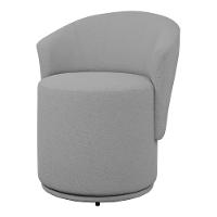 Poltrona Orgânica Living Mavi Fixa Bouclê Cinza - Desk Design - 7