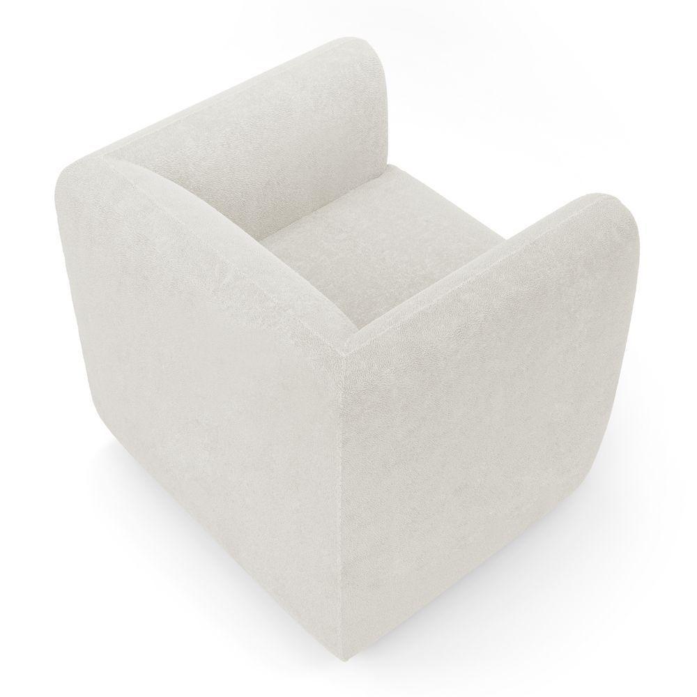 Kit 02 Poltronas Decorativas Living Maya Bouclé Off White - Desk Design - 6