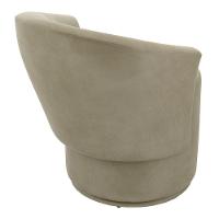 Kit 02 Poltronas Orgânicas Living Mavi Fixa Veludo Bege - Desk Design - 6