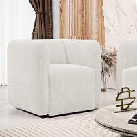 Poltrona Decorativa Living Maya Bouclé Off White - Desk Design - 2