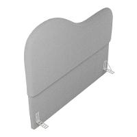 Cabeceira Orgânica Cama Box Casal Padrão Sea 140cm Com Frame Bouclé Cinza Claro - Desk Design - 7