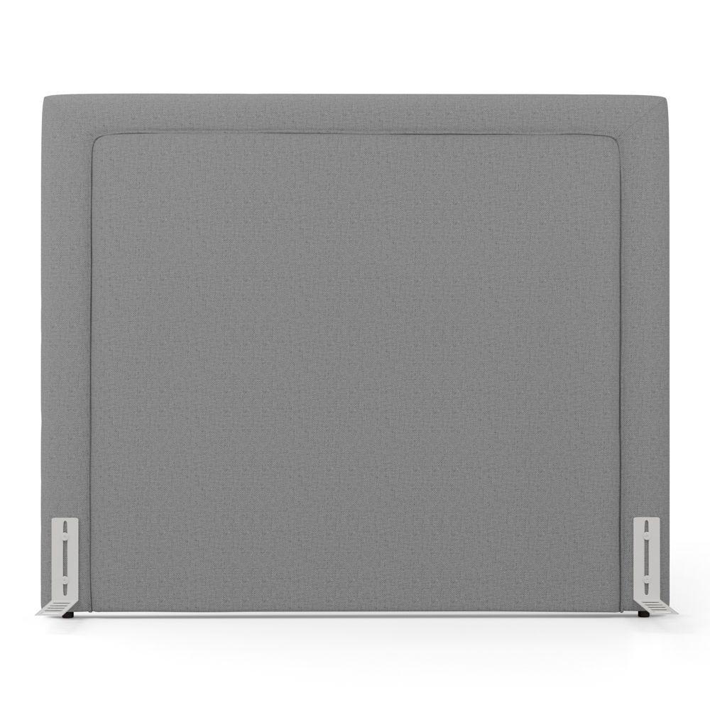 Cabeceira Cama Box Casal Padrão Alba 140cm Com Frame Linho Cinza - Desk Design - 7