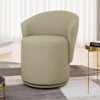 Poltrona Orgânica Living Mavi Fixa Linho Bege - Desk Design - 2