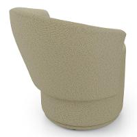 Poltrona Orgânica Living Mavi Fixa Linho Bege - Desk Design - 5