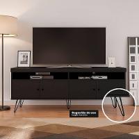 Kit 06 Pés Hairpin Legs 15cm Aramado De Aço Triplo Para Móveis E Estofados - Desk Design