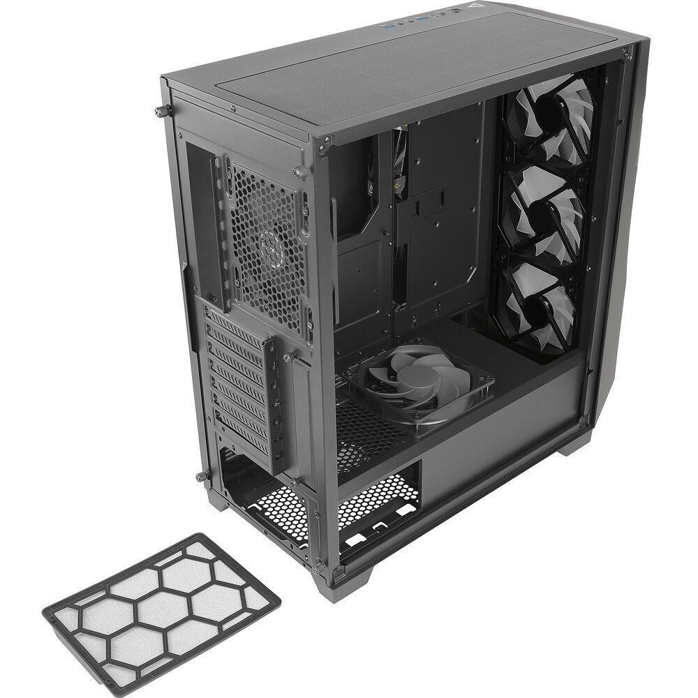 Gabinete Gamer Antec Df700 Flux Lateral De Vidro Temperado Micro Atx-mini Itx-atx 3 Fans Argb - 8