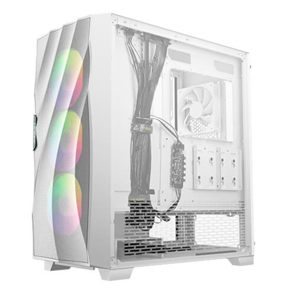 Gabinete Gamer Antec Df700 Flux White Lateral Vidro Temperado Micro Atx-mini Itx-atx 3 Fans Arb - 4
