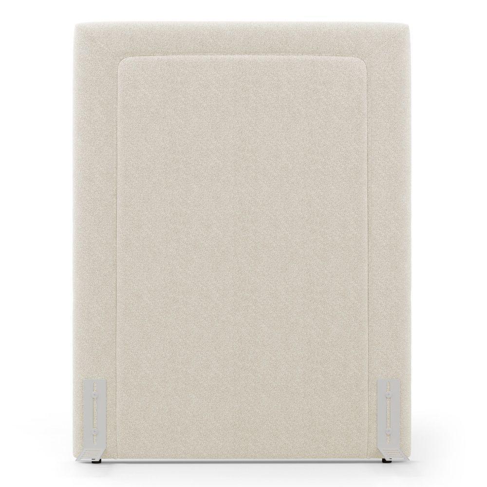 Cabeceira Cama Box Solteiro Alba 90cm Com Frame Bouclé Bege - Desk Design - 6