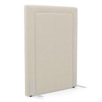 Cabeceira Cama Box Solteiro Alba 90cm Com Frame Bouclé Bege - Desk Design - 1