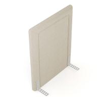 Cabeceira Cama Box Solteiro Alba 90cm Com Frame Bouclé Bege - Desk Design - 5