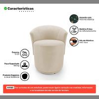 Kit 02 Poltronas Orgânicas Living Mavi Fixa Veludo Bege Claro - Desk Design - 3