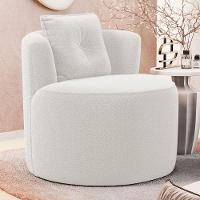 Kit 02 Poltronas Orgânicas Living Bob Com 01 Almofada Bouclê Off White - Desk Design - 2