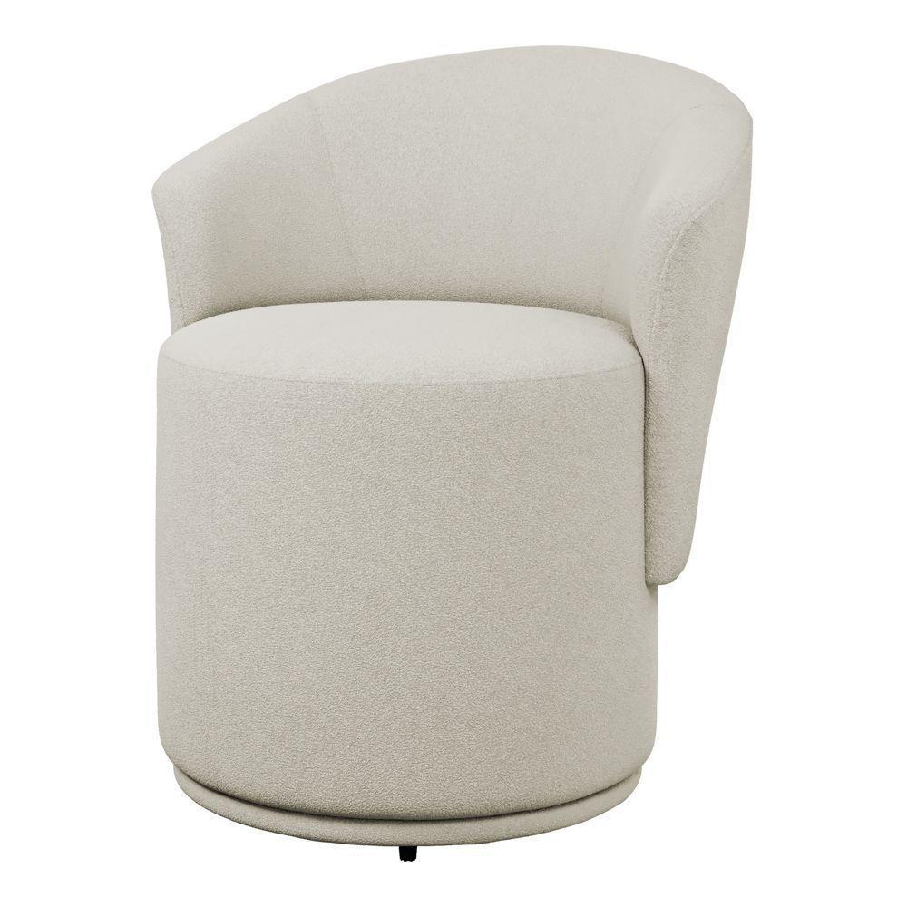 Poltrona Orgânica Living Mavi Fixa Bouclê Creme - Desk Design - 7