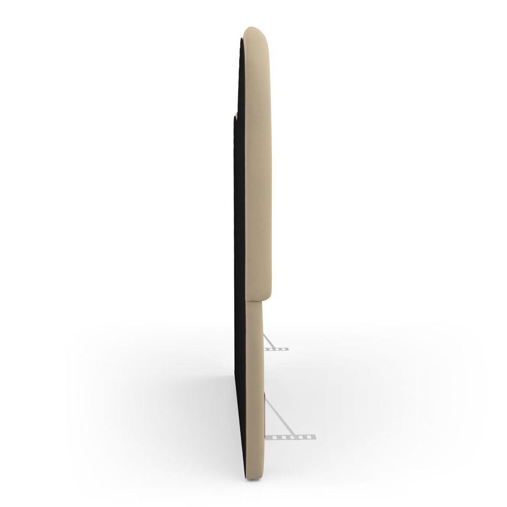 Cabeceira Orgânica Cama Box Queen Size Sea 160cm Com Frame Suede Bege - Desk Design - 6