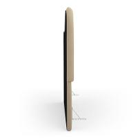 Cabeceira Orgânica Cama Box Queen Size Sea 160cm Com Frame Suede Bege - Desk Design - 6