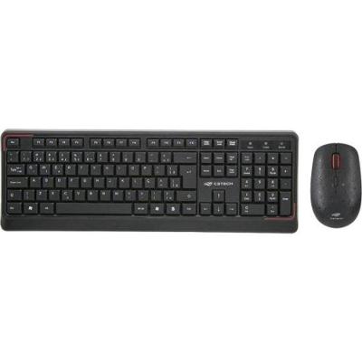 Kit Teclado E Mouse Sem Fio C3tech W70bk Preto