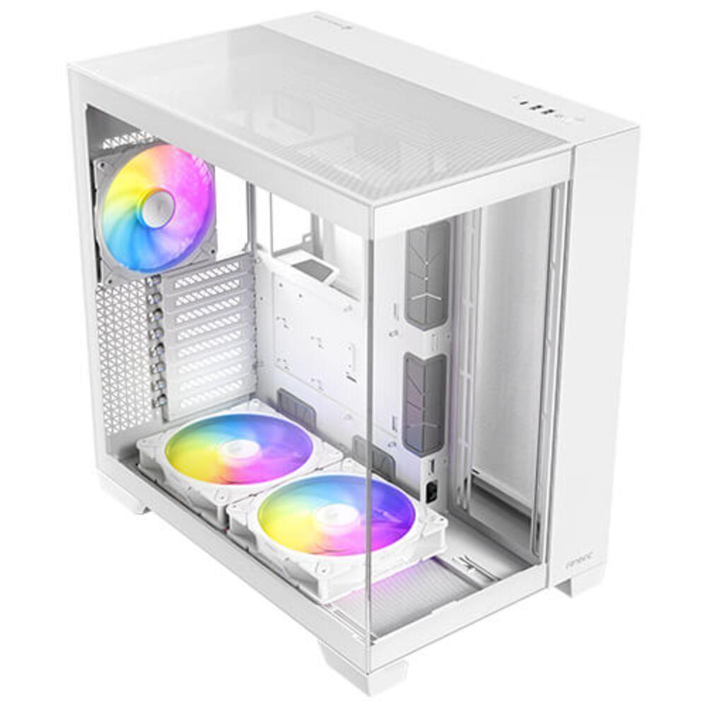 Gabinete Gamer Antec C8 Argb White Lateral Vidro Temperado 4mm E-atx-atx-m-atx-itx 2 Fans 120mm B - 4