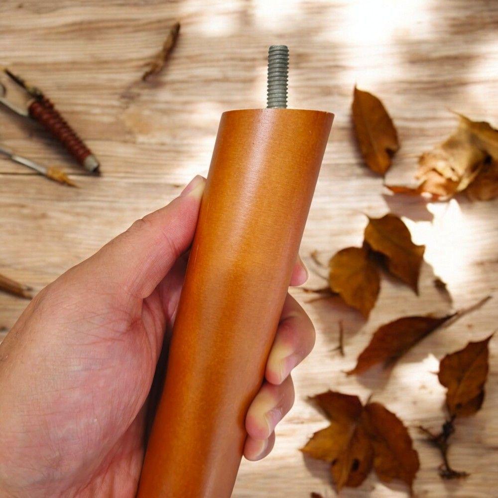 Kit 03 Pés Palito 30cm Madeira Inclinado Para Poltrona E Móveis Em Geral - 2