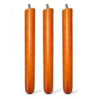 Kit 03 Pés Palito 30cm Madeira Inclinado Para Poltrona E Móveis Em Geral - 1