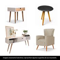 Kit 03 Pés Palito 30cm Madeira Inclinado Para Poltrona E Móveis Em Geral - 5