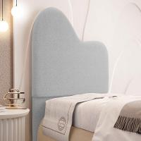 Cabeceira Orgânica Cama Box Solteiro Sea 90cm Com Frame Bouclé Cinza Claro - Desk Design - 2