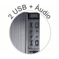 Gabinete Micro Atx K-mex Gm-10nx 2 Entradas Usb 2.0 + áudio + Reset + Power - 8