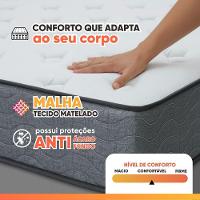 Colchão Casal Probel Molas Ensacadas 138x188x30 Day Springs A Vácuo Branco/cinza - 5