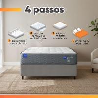 Colchão Casal Probel Molas Ensacadas 138x188x30 Day Springs A Vácuo Branco/cinza - 7