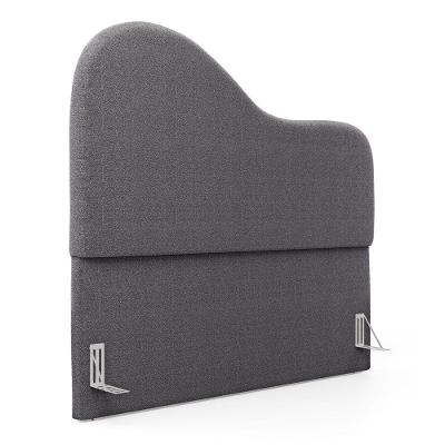 Cabeceira Orgânica Cama Box Queen Size Sea 160cm Com Frame Bouclé Cinza Escuro - Desk Design